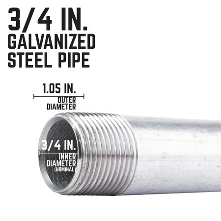 Ace Trading - Nipple STZ Industries 3/4 in. MIP each X 3/4 in. D MIP Galvanized Steel 3 in. L Nipple 301UP34X3